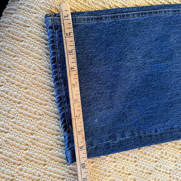 Old Navy Extra High Rise Wide Leg Dark Wash Jeans - 10 Petite - Picture 6 of 8